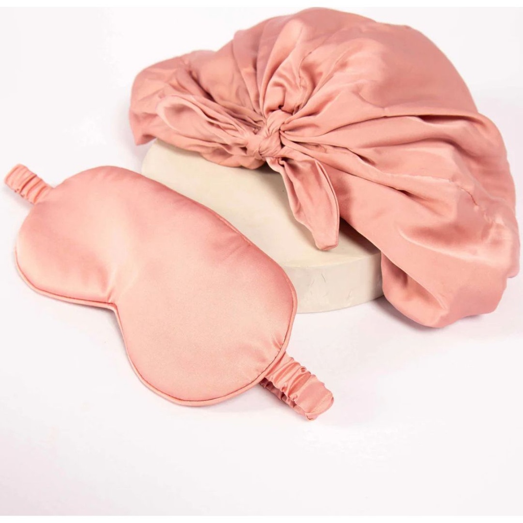 Only Curls Satina Lined Hair Turban & Sleep Mask Set