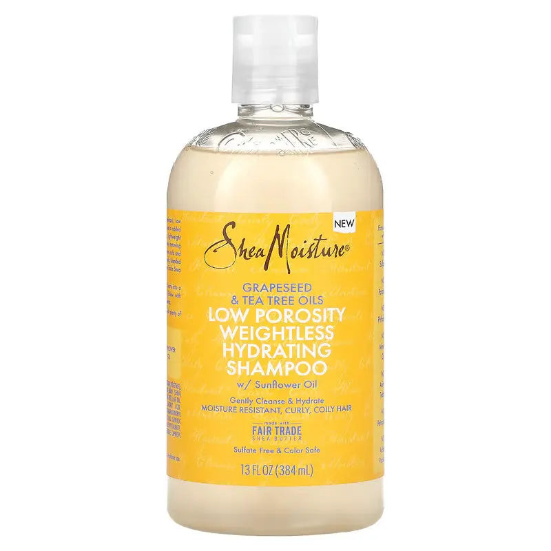 Shea Moisture Grapeseed & Tea Tree Oils Low Porosity Weightless Hydrating Champú 384ml