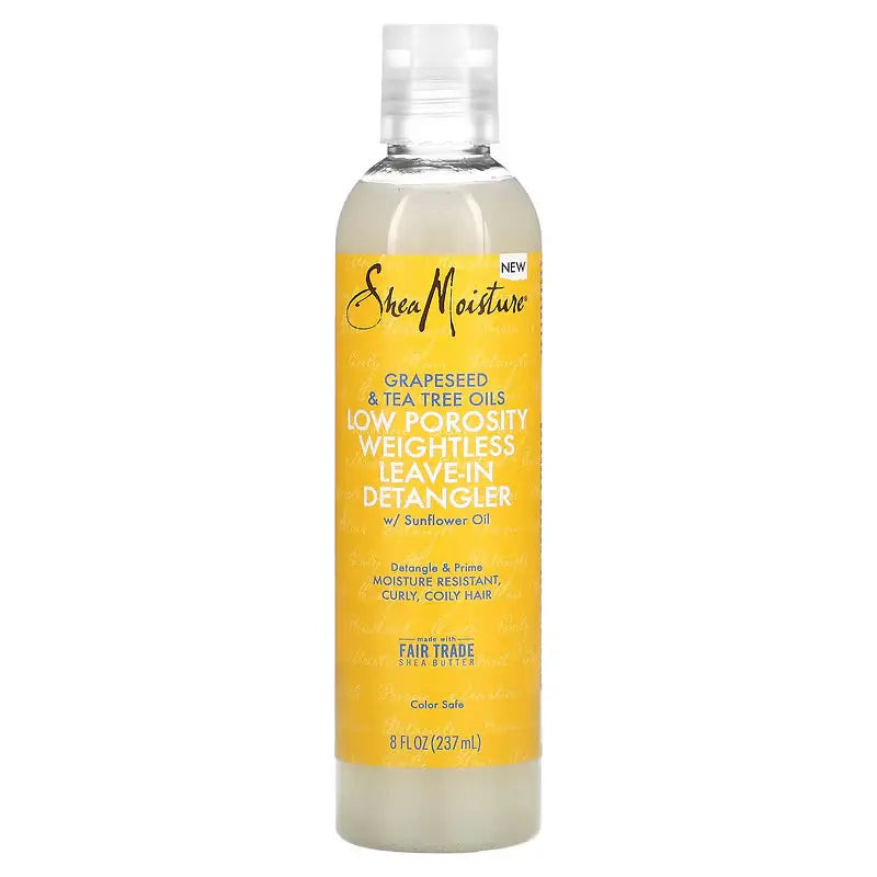 Shea Moisture Grapeseed & Tea Tree Oils Low Porosity Weightless Leave-In Desenredante 237ml