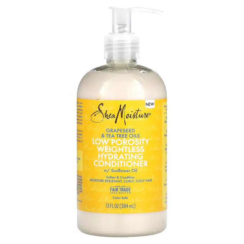 Shea Moisture Grapeseed & Tea Tree Oils Low Porosity Weightless Hydrating Acondicionador 384ml