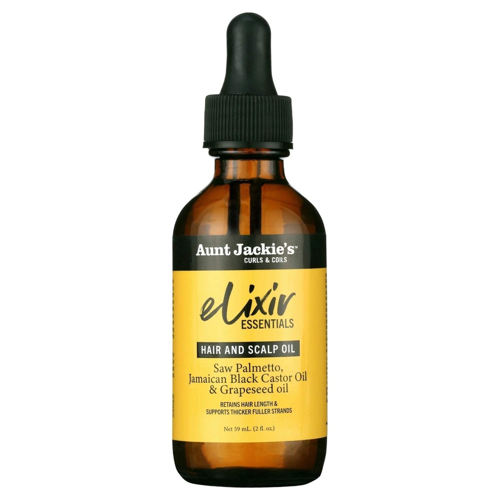 Aunt Jackie's Elixir Essentials Hair and Scalp Oil Saw Palmetto 59ml