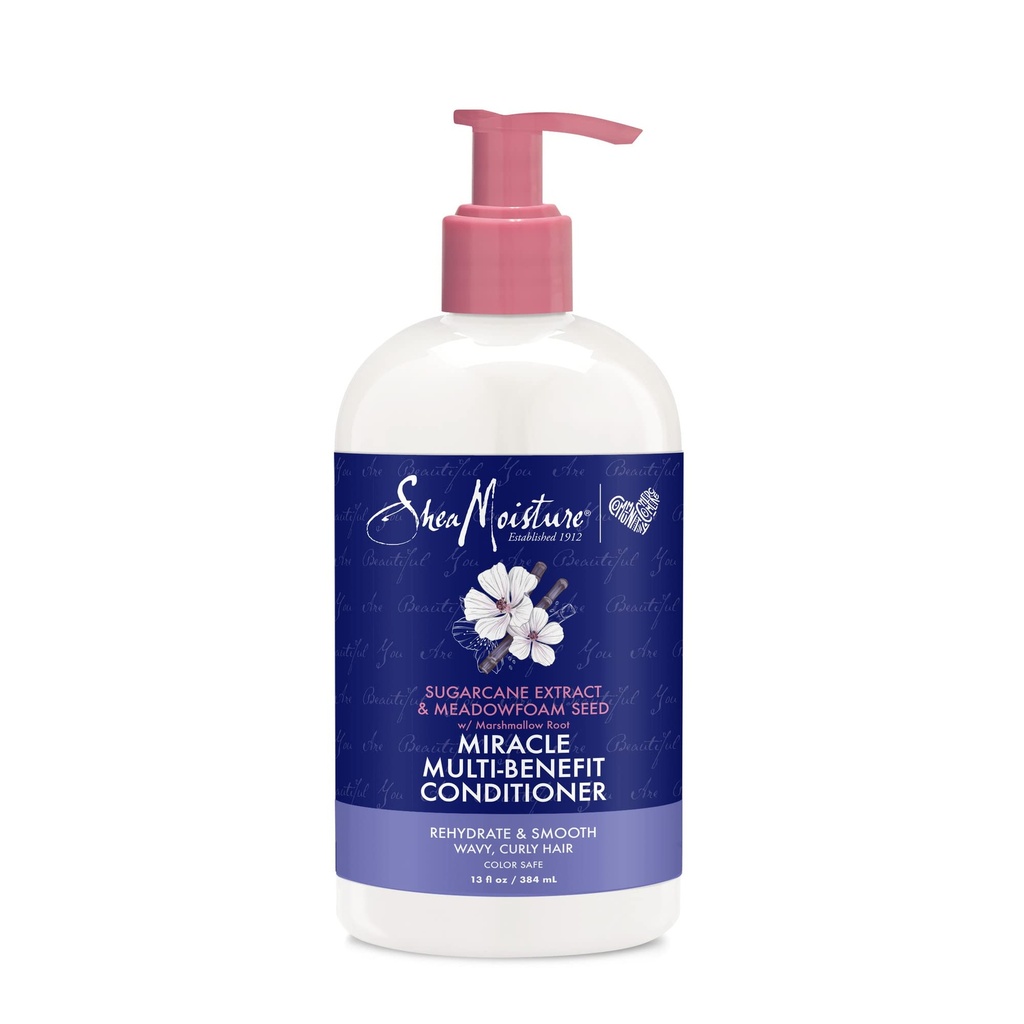 Shea Moisture Sugarcane Extract & Meadowfoamd Seed Miracle Conditioner 384ml