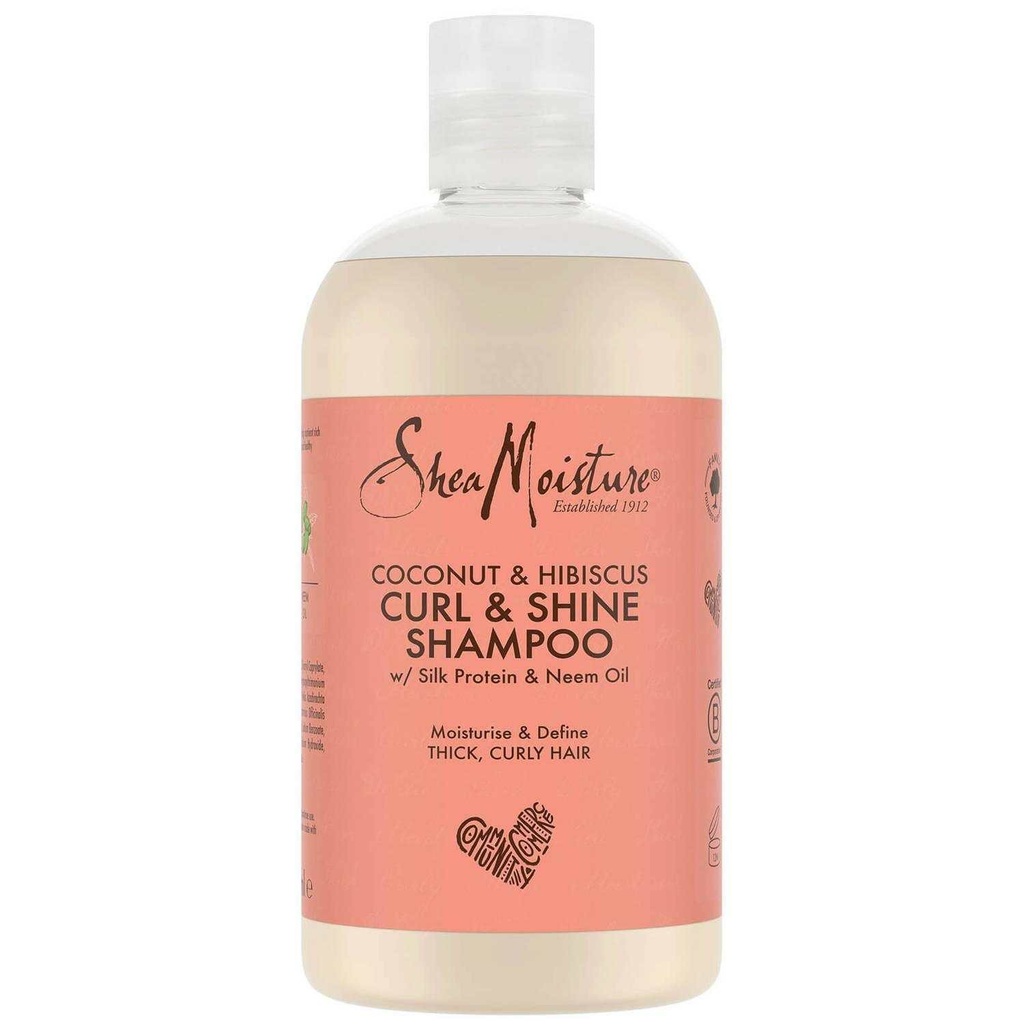 Shea Moisture Coconut & Hibiscus Curl & Shine Champú 384ml