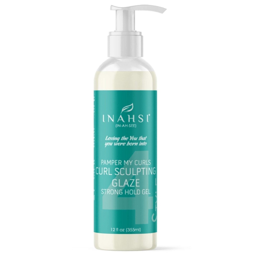 Inahsi Naturals Pamper My Curl Curl Sculpting Glaze Strong Hold Gel 