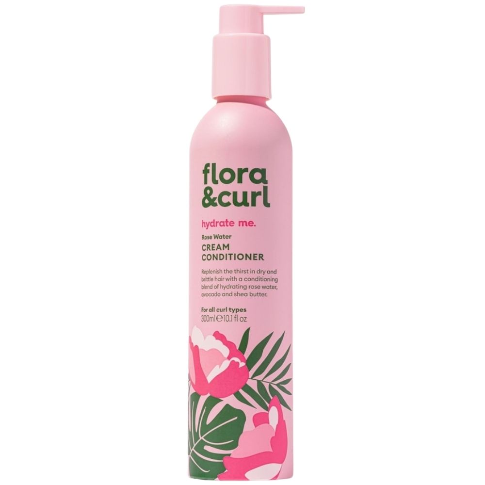 Flora & Curl Hydrate Me Rose Water Cream Conditioner 300ml