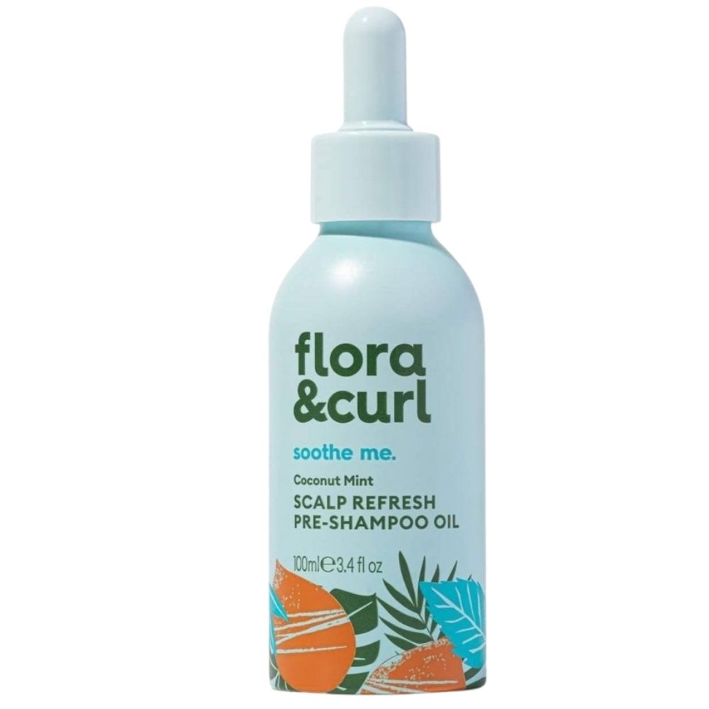 Flora & Curl Soothe Me Coconut Mint Scalp Refresh Pre-Shampoo Oil 100ml