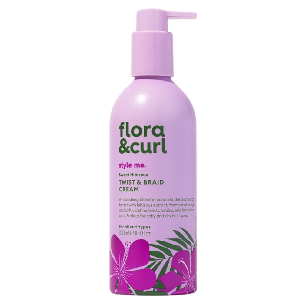 Flora & Curl Style Me Sweet Hibiscus Twist & Braid Cream 300ml
