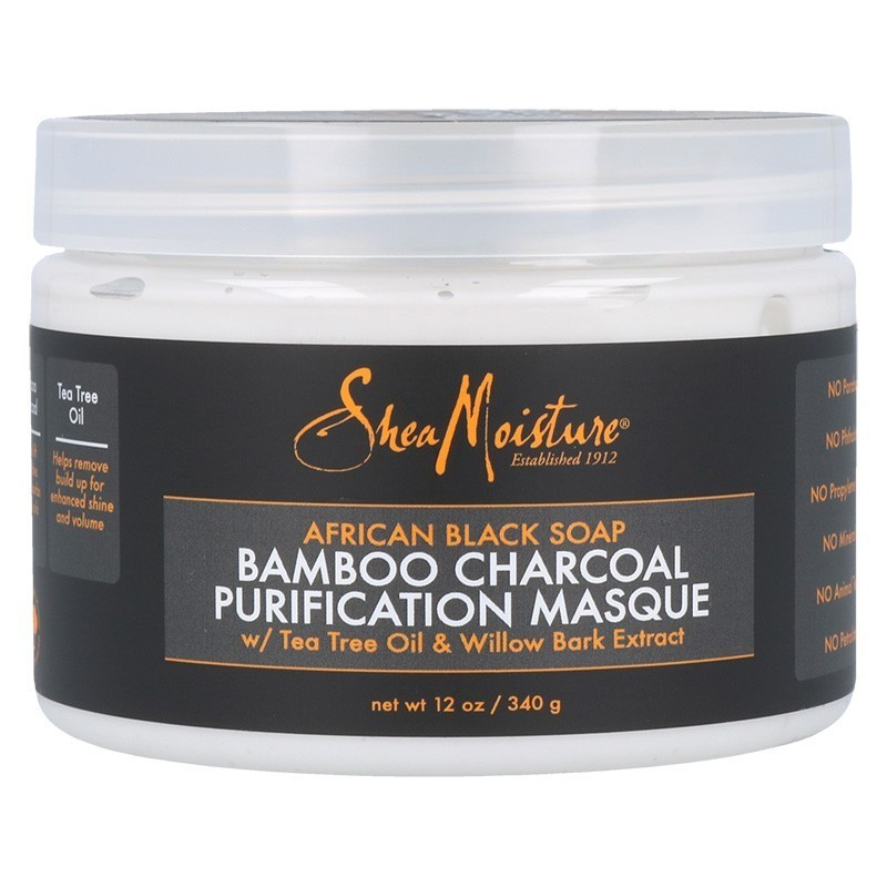 Shea Moisture African Black Soap Bamboo Charcoal Purification Masque 340 g