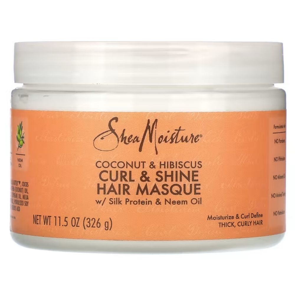 Shea Moisture Coconut & Hibiscus Curl & Shine Hair Masque 340G