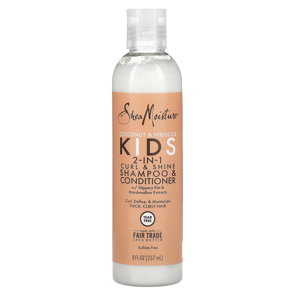 Shea Moisture Coconut & Hibiscus Kids 2 In1 Champú & Acondicionador 236ml