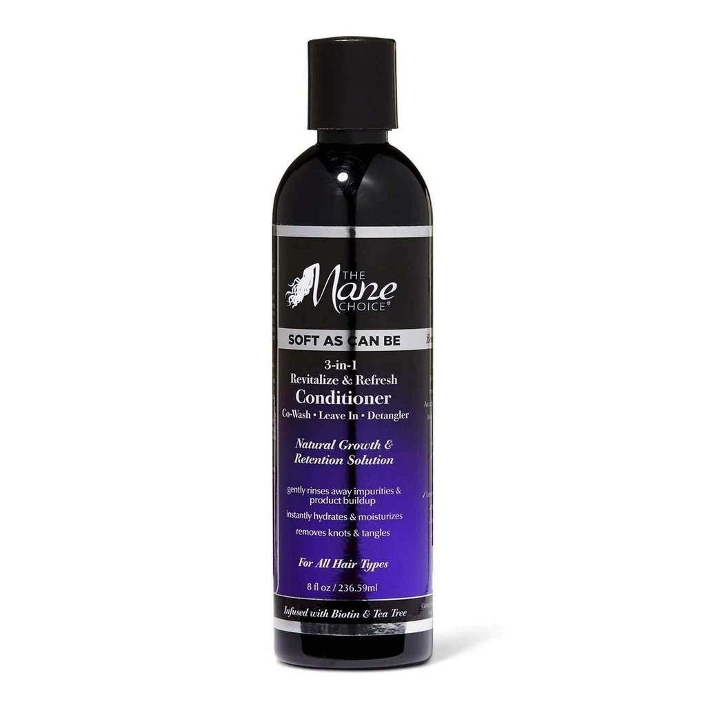 The Mane Choice The Alpha Soft As Can Be Revitalize And Refresh 3-In-1 Co-Wash, Leave In, Detangler 237ml