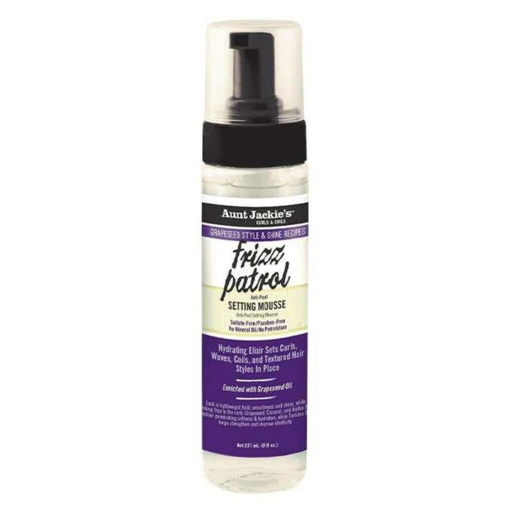 Aunt Jackie's Grapeseed Frizz Patrol Mousse 244ml