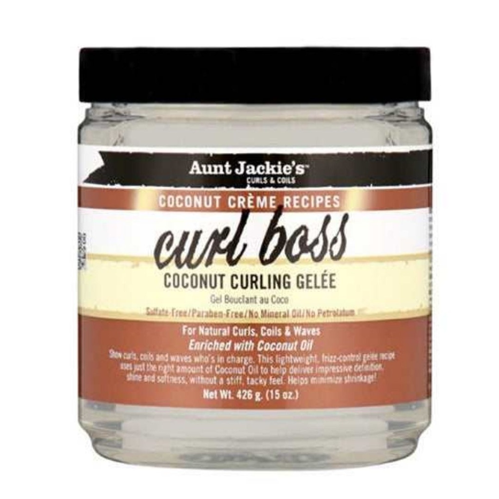 Aunt Jackie's Coconut Crème Recipes Curl Boss Coconut Curling Gelée 426g	