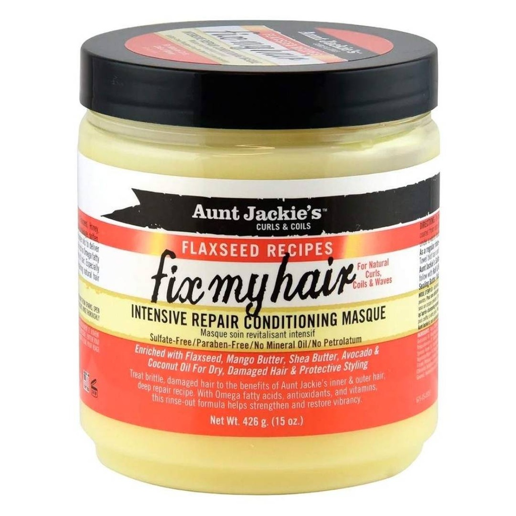 Aunt Jackie's Flaxseed Recipes Fix My Hair Intensive Repair Conditioning Masque 426g