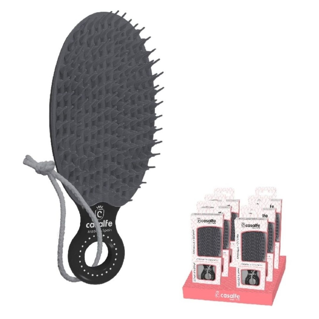 Casalfe Cepillo Desenreda Y Escurre Negro Potencia La Mascarilla (9210)