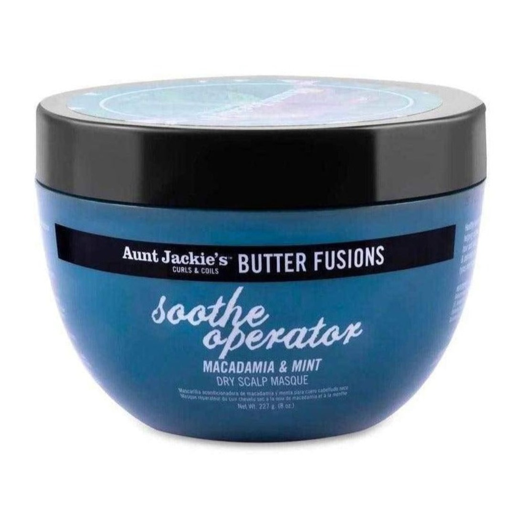 Aunt Jackie's Butter Fusions Soothe Operator Macadamia & Mint Mascarilla 227g