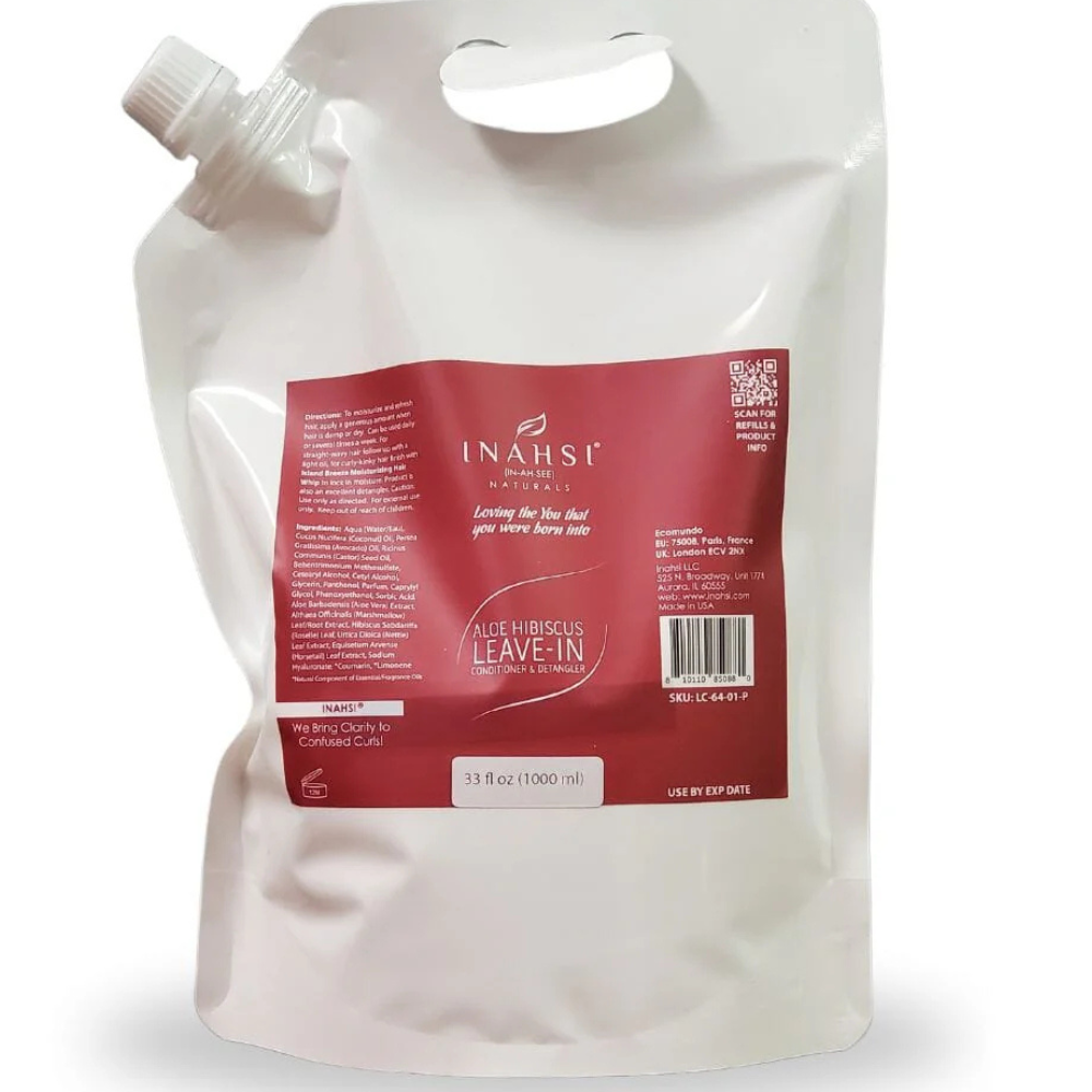 Aloe Hibiscus Leave-In Acondicionador & Detangler Inahsi Naturals 