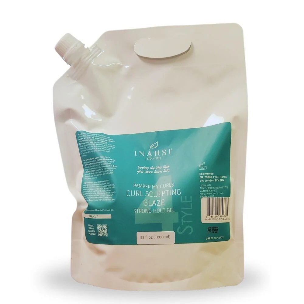 Inahsi Naturals Pamper My Curl Curl Sculpting Glaze Strong Hold Gel 